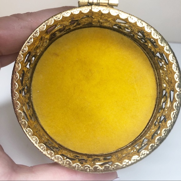 Vintage Accents Vintage Vanity Jewelry Box With Glass Lid Poshmark